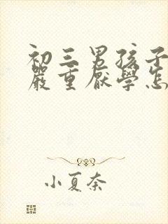 初三男孩子叛逆严重厌学怎么办