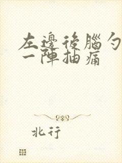 左边后脑勺一阵一阵抽痛