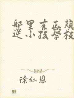 哪里有正规的叛逆小孩学校