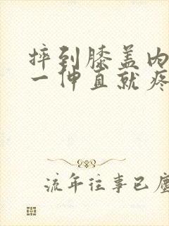 摔到膝盖内侧腿一伸直就疼怎么办