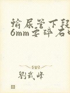 输尿管下段结石6mm要碎石吗封面