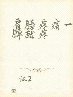 肩膀疼痛一抬胳膊就疼