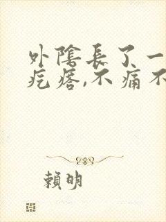 外阴长了一个肉疙瘩,不痛不痒封面