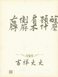 右侧肩颈酸痛胳膊麻木什么原因呢