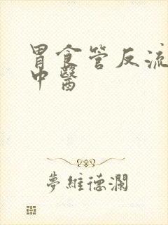 胃食管反流医治中医