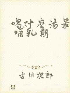 喝什么汤最下奶 哺乳期