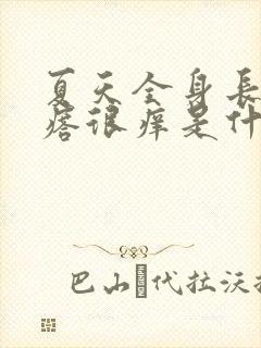 夏天全身长红疙瘩很痒是什么原因