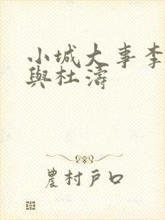 小城大事李秋萍与杜涛