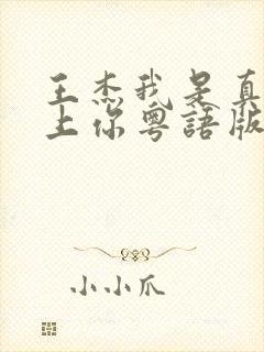 王杰我是真的爱上你粤语版