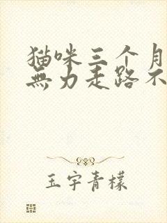 猫咪三个月后腿无力走路不稳