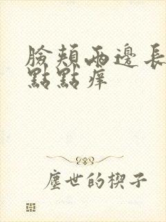 脸颊两边长了红点点痒