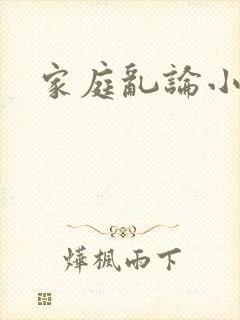 家庭乱论小说封面