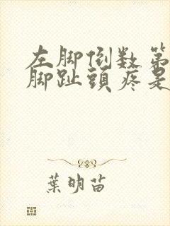 左脚倒数第二个脚趾头疼是怎么回事