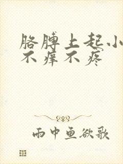 胳膊上起小红点不痒不疼