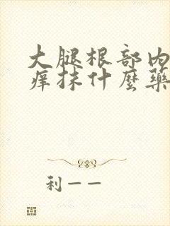 大腿根部内侧瘙痒抹什么药膏