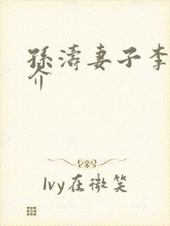 孙涛妻子李丽简介封面