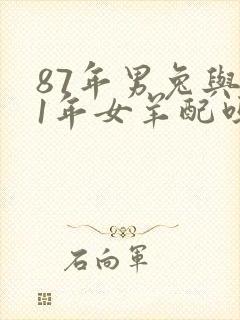 87年男兔与91年女羊配吗