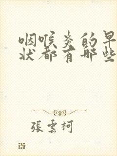 咽喉炎的早期症状都有哪些封面