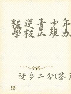 叛逆青少年教育学校正规办学封面