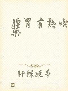 脾胃有热吃什么药