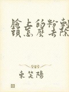 脸上的粉刺和黑头怎么去除