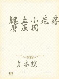 腿上小疙瘩是什么原因封面