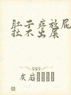 肚子疼放屁但是拉不出屎封面