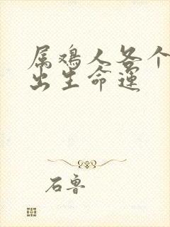 属鸡人各个时辰出生命运