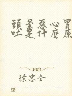 头晕恶心胃疼想吐是什么原因