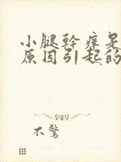 小腿干痒是什么原因引起的封面