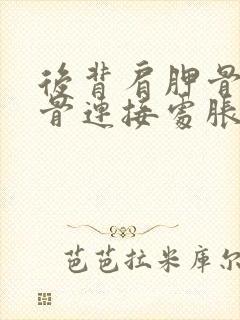 后背肩胛骨和肋骨连接处胀痛