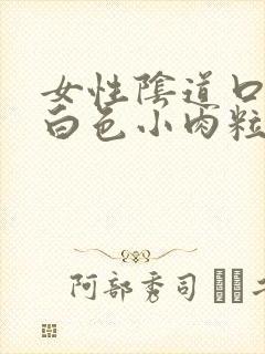 女性阴道口上有白色小肉粒封面