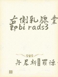 右侧乳腺囊性结节bi rads3
