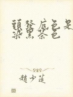 头发底色是黄的染黑茶色封面