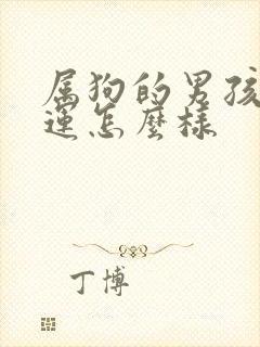 属狗的男孩子命运怎么样