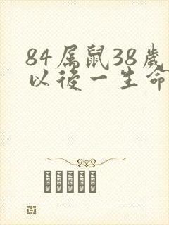84属鼠38岁以后一生命运