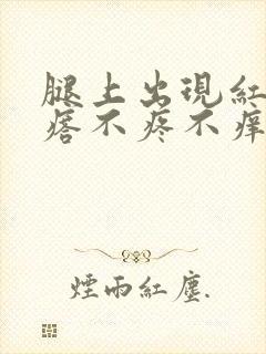 腿上出现红色疙瘩不疼不痒怎么回事