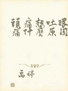 头痛想吐眼睛胀痛什么原因