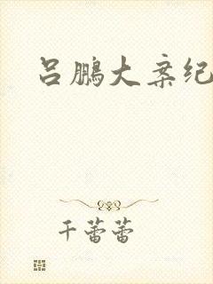 吕鹏大案纪实封面