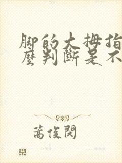 脚的大拇指疼怎么判断是不是痛风封面