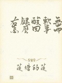 右腿酸软无力是怎么回事而左腿没事