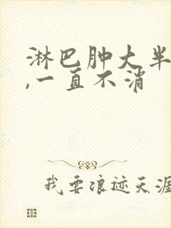 淋巴肿大半年了,一直不消