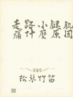 走路小腿肌肉酸痛什么原因封面