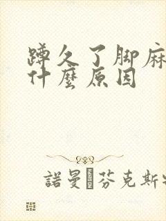 蹲久了脚麻了是什么原因