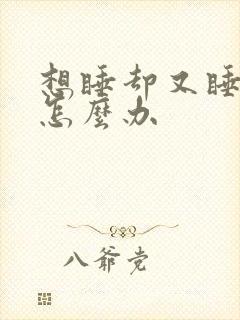 想睡却又睡不着怎么办封面