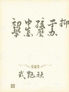 初中孩子抑郁厌学怎么办封面