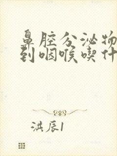 鼻腔分泌物倒流到咽喉吃什么药