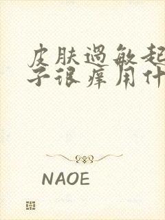 皮肤过敏起红疹子很痒用什么药膏