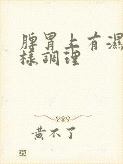 脾胃上有湿气怎样调理