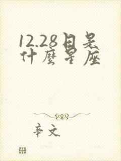 12.28日是什么星座